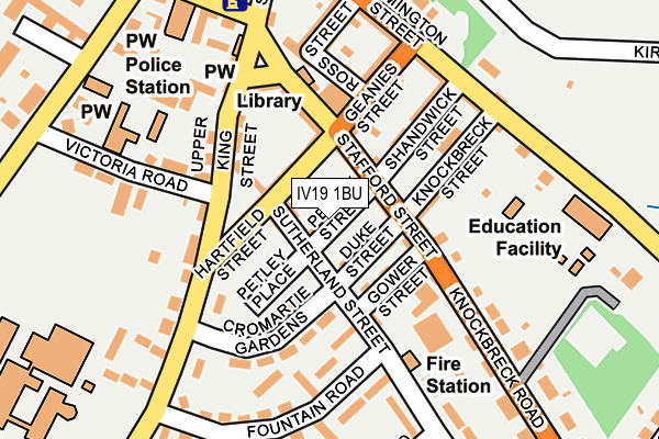 IV19 1BU map - OS OpenMap – Local (Ordnance Survey)