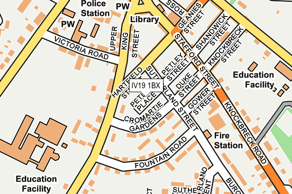 IV19 1BX map - OS OpenMap – Local (Ordnance Survey)