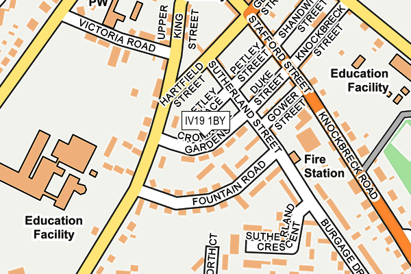 IV19 1BY map - OS OpenMap – Local (Ordnance Survey)