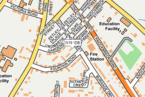 IV19 1DB map - OS OpenMap – Local (Ordnance Survey)