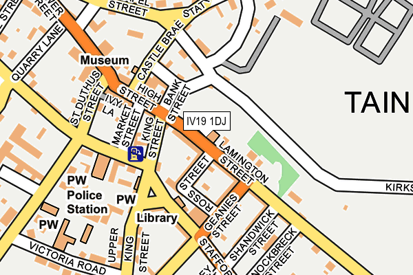 IV19 1DJ map - OS OpenMap – Local (Ordnance Survey)