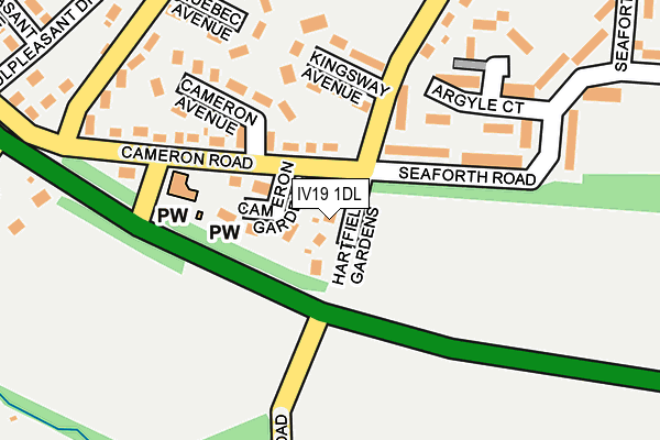 IV19 1DL map - OS OpenMap – Local (Ordnance Survey)