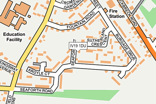 IV19 1DU map - OS OpenMap – Local (Ordnance Survey)