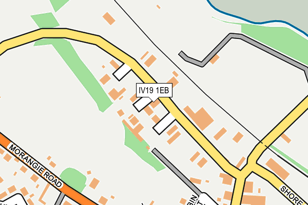IV19 1EB map - OS OpenMap – Local (Ordnance Survey)
