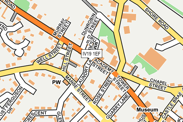 IV19 1EF map - OS OpenMap – Local (Ordnance Survey)