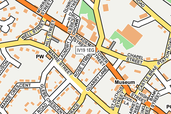 IV19 1EG map - OS OpenMap – Local (Ordnance Survey)