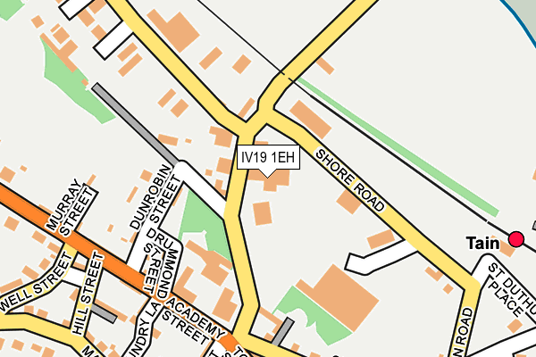 IV19 1EH map - OS OpenMap – Local (Ordnance Survey)