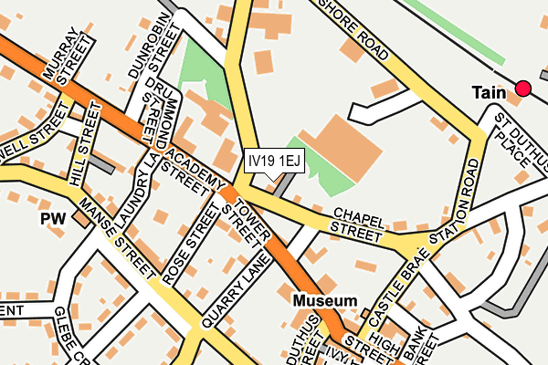 IV19 1EJ map - OS OpenMap – Local (Ordnance Survey)