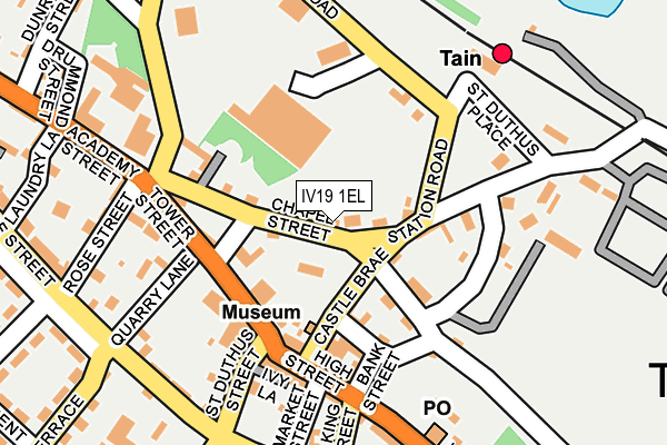 IV19 1EL map - OS OpenMap – Local (Ordnance Survey)