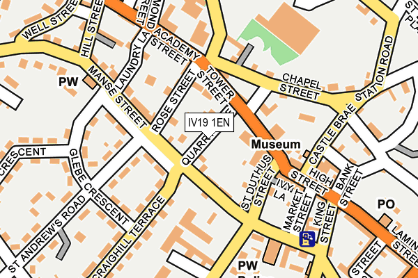 IV19 1EN map - OS OpenMap – Local (Ordnance Survey)