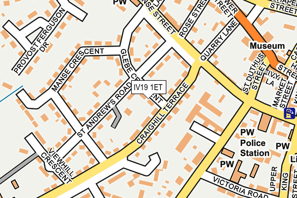 IV19 1ET map - OS OpenMap – Local (Ordnance Survey)