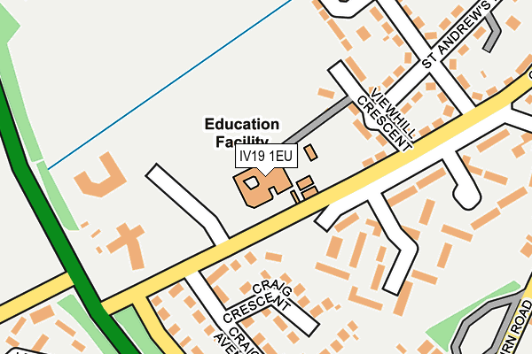 IV19 1EU map - OS OpenMap – Local (Ordnance Survey)