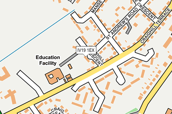 IV19 1EX map - OS OpenMap – Local (Ordnance Survey)