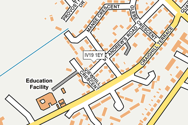 IV19 1EY map - OS OpenMap – Local (Ordnance Survey)