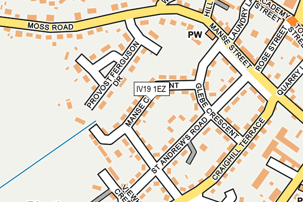 IV19 1EZ map - OS OpenMap – Local (Ordnance Survey)