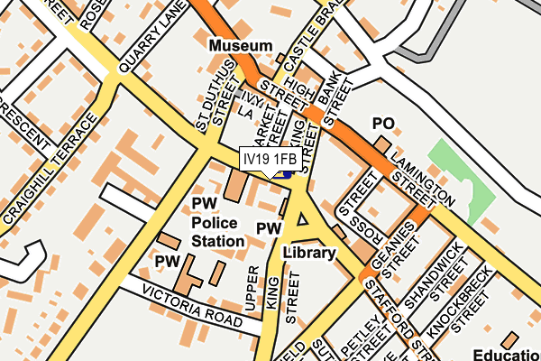 IV19 1FB map - OS OpenMap – Local (Ordnance Survey)