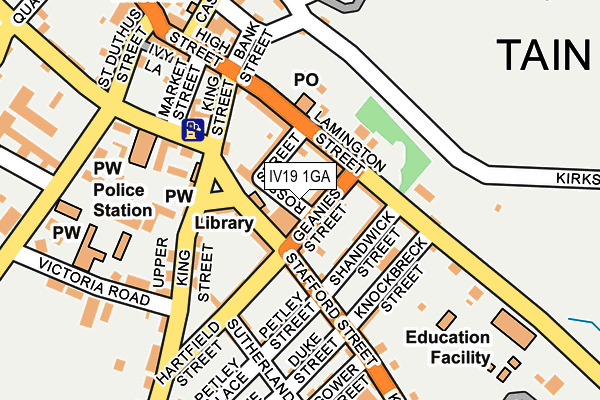 IV19 1GA map - OS OpenMap – Local (Ordnance Survey)