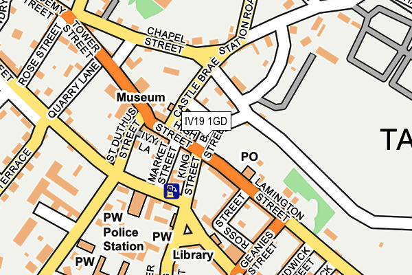 IV19 1GD map - OS OpenMap – Local (Ordnance Survey)