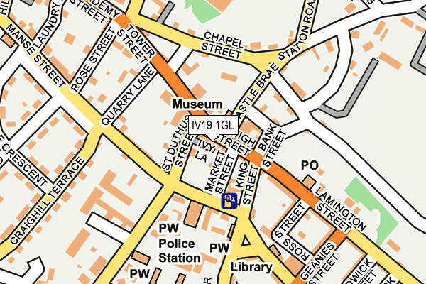 IV19 1GL map - OS OpenMap – Local (Ordnance Survey)