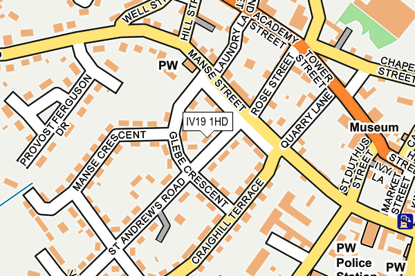 IV19 1HD map - OS OpenMap – Local (Ordnance Survey)