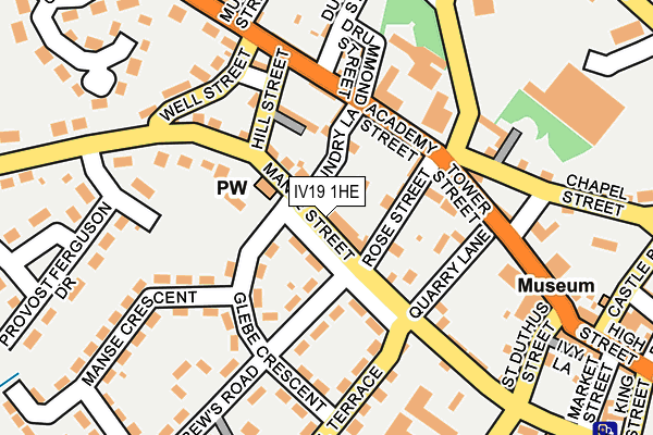 IV19 1HE map - OS OpenMap – Local (Ordnance Survey)