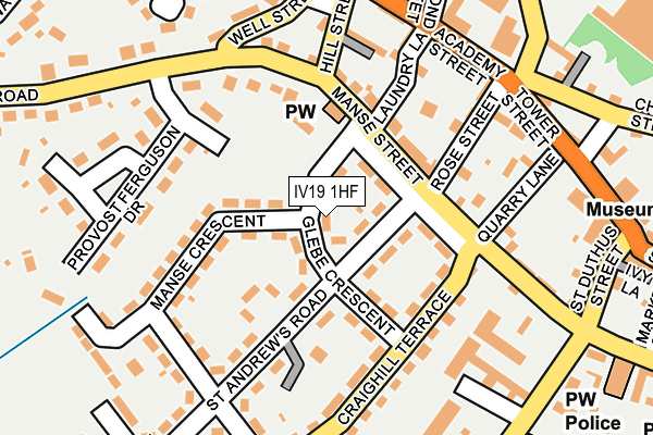 IV19 1HF map - OS OpenMap – Local (Ordnance Survey)