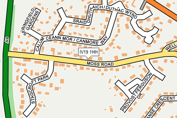IV19 1HH map - OS OpenMap – Local (Ordnance Survey)