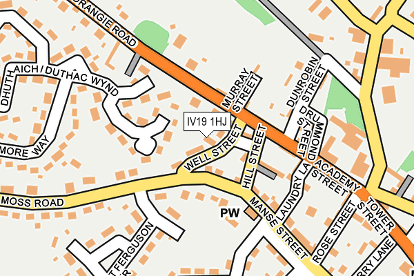 IV19 1HJ map - OS OpenMap – Local (Ordnance Survey)