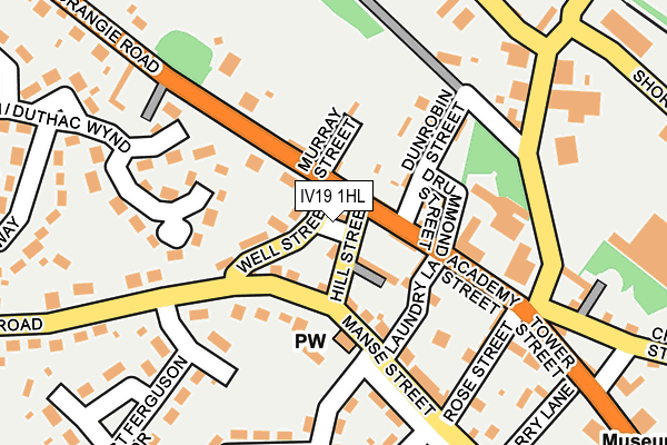 IV19 1HL map - OS OpenMap – Local (Ordnance Survey)