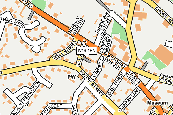 IV19 1HN map - OS OpenMap – Local (Ordnance Survey)