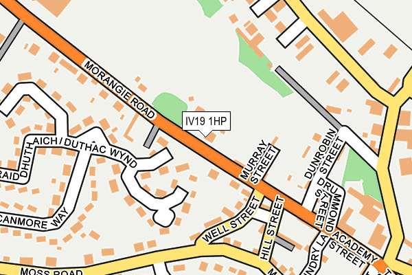 IV19 1HP map - OS OpenMap – Local (Ordnance Survey)