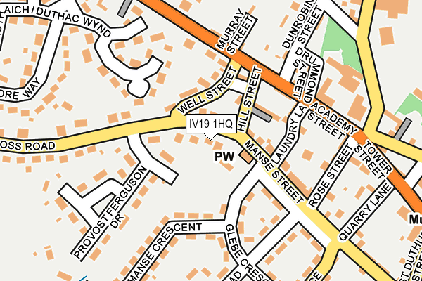 IV19 1HQ map - OS OpenMap – Local (Ordnance Survey)