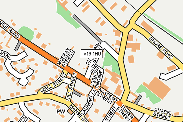 IV19 1HU map - OS OpenMap – Local (Ordnance Survey)