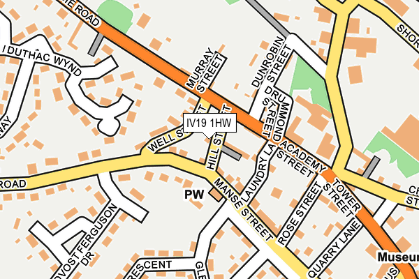 IV19 1HW map - OS OpenMap – Local (Ordnance Survey)