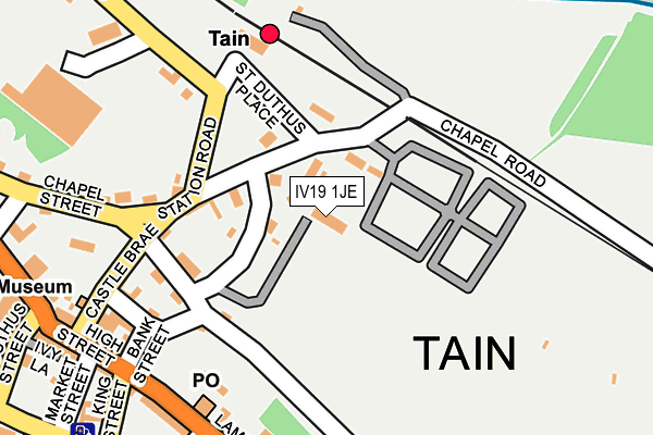 IV19 1JE map - OS OpenMap – Local (Ordnance Survey)