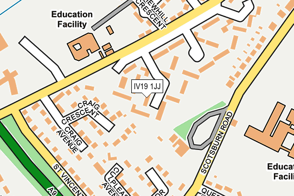 IV19 1JJ map - OS OpenMap – Local (Ordnance Survey)