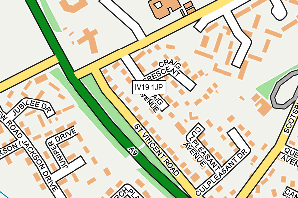 IV19 1JP map - OS OpenMap – Local (Ordnance Survey)