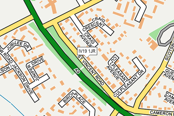 IV19 1JR map - OS OpenMap – Local (Ordnance Survey)