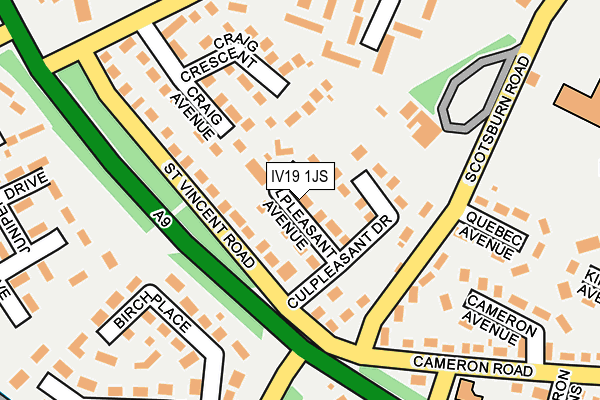 IV19 1JS map - OS OpenMap – Local (Ordnance Survey)