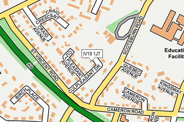 IV19 1JT map - OS OpenMap – Local (Ordnance Survey)