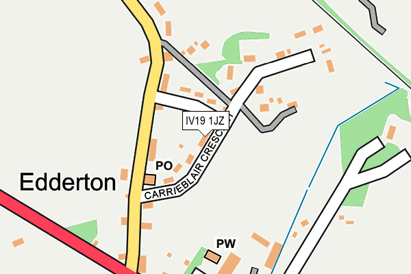 IV19 1JZ map - OS OpenMap – Local (Ordnance Survey)