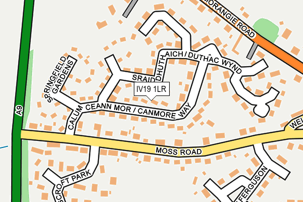 IV19 1LR map - OS OpenMap – Local (Ordnance Survey)