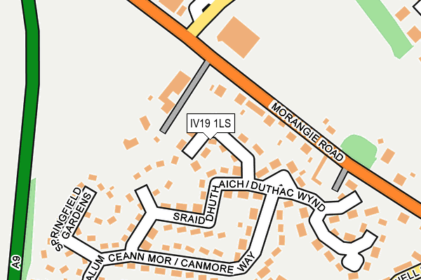 IV19 1LS map - OS OpenMap – Local (Ordnance Survey)