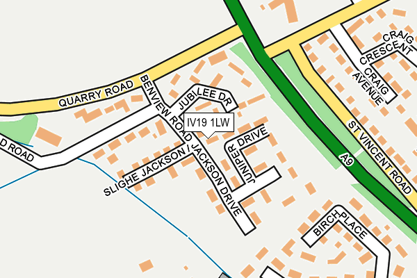 IV19 1LW map - OS OpenMap – Local (Ordnance Survey)