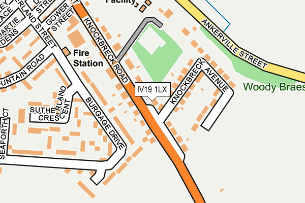 IV19 1LX map - OS OpenMap – Local (Ordnance Survey)