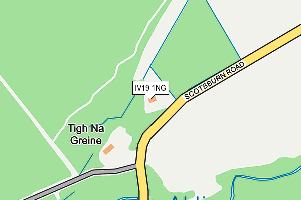 IV19 1NG map - OS OpenMap – Local (Ordnance Survey)