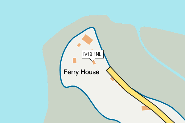 IV19 1NL map - OS OpenMap – Local (Ordnance Survey)