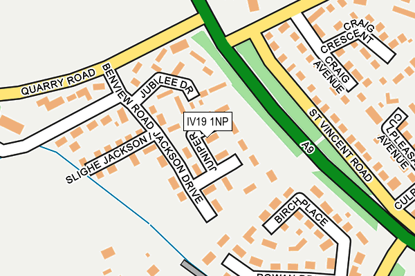 IV19 1NP map - OS OpenMap – Local (Ordnance Survey)