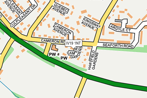 IV19 1NT map - OS OpenMap – Local (Ordnance Survey)