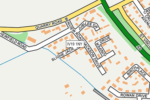 IV19 1NY map - OS OpenMap – Local (Ordnance Survey)